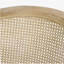 Chaise décorative en bois d'hévéa beige naturel