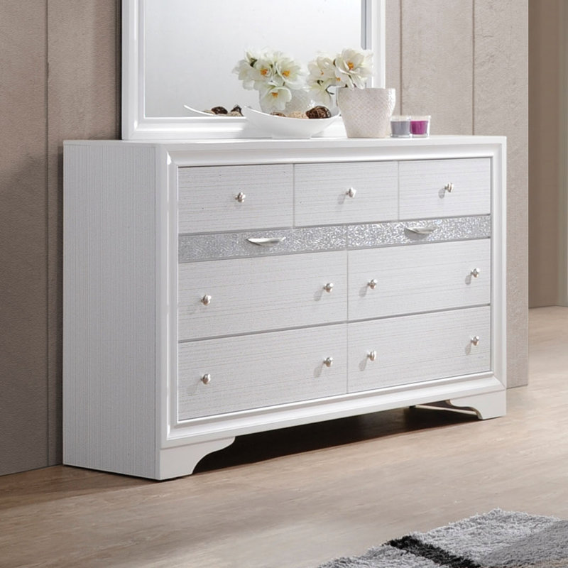 Tarawa Solid Wood 63'' W 9 - Drawer Dresser, White