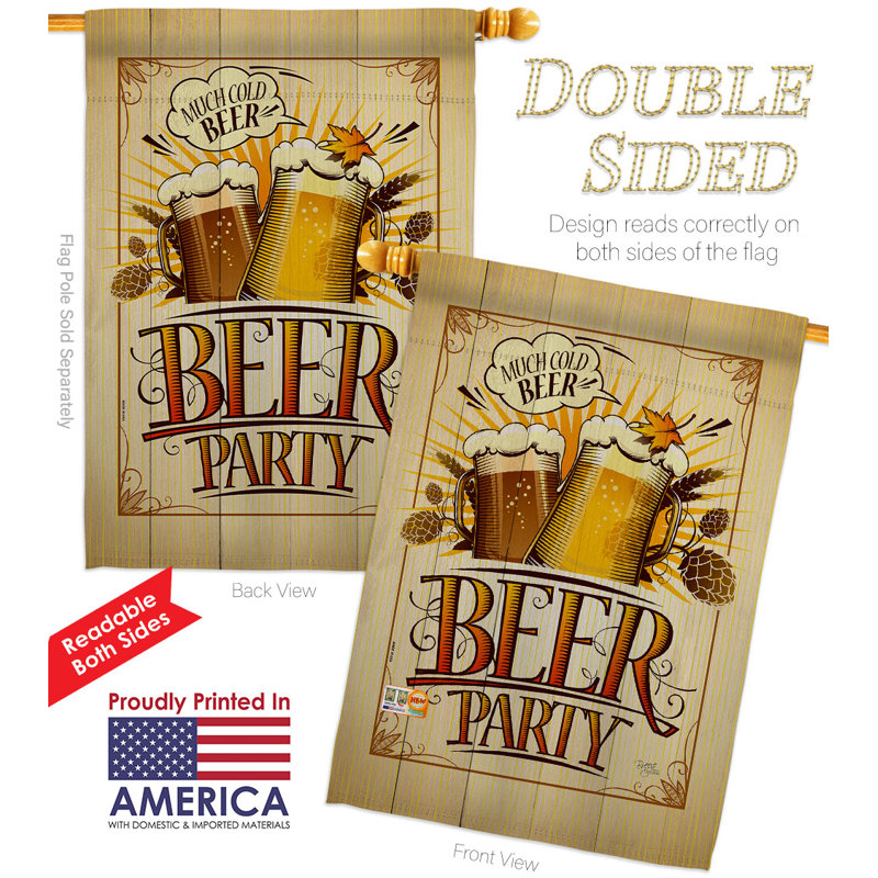 Drapeau de maison Beer Party