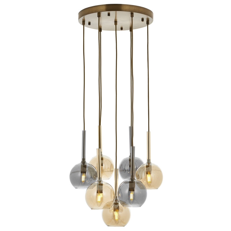 Lustre en grappe à 7 lumières