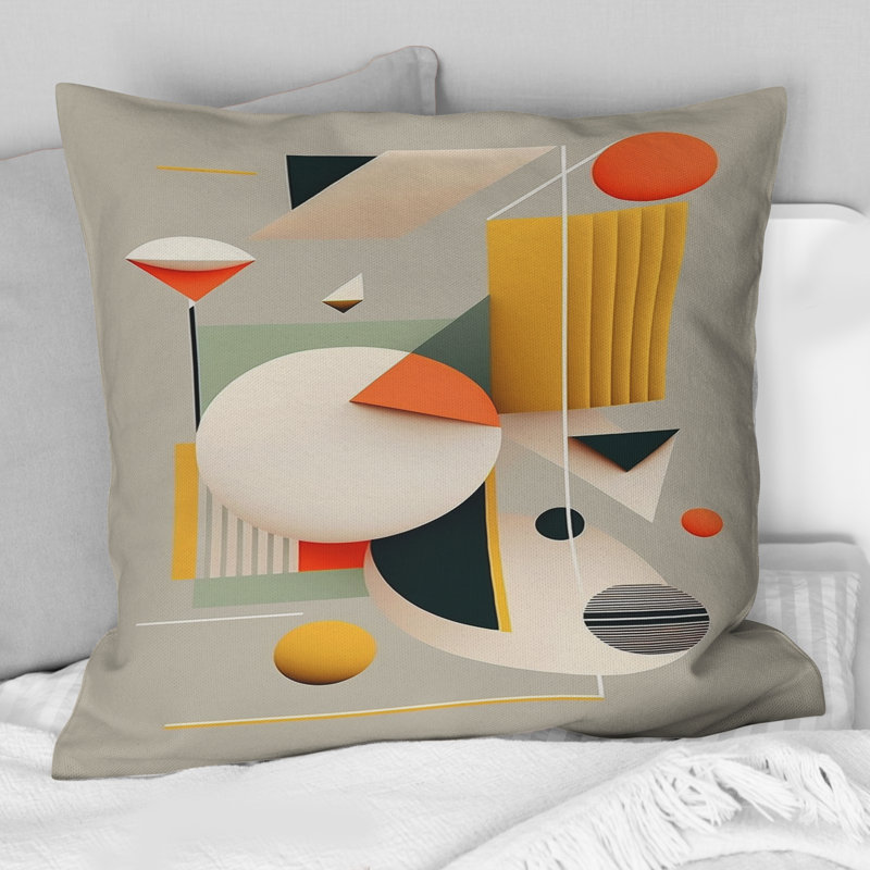 Coussin Minimal Bauhaus Dimensions III - Abstract
