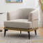 Fauteuil rembourré rond pour le salon-145210242