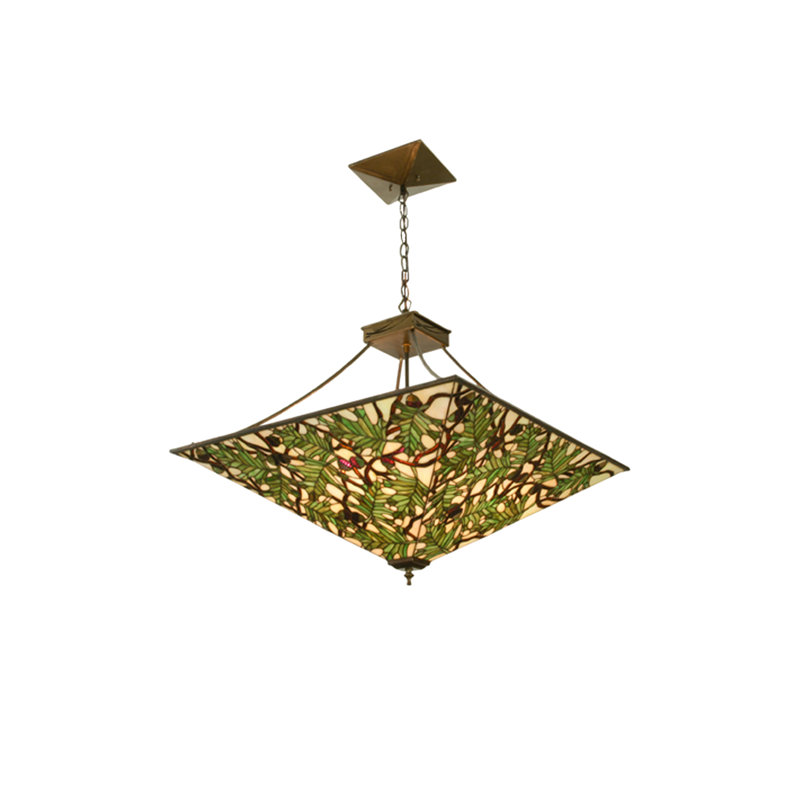 Luminaire suspendu carré 26 po