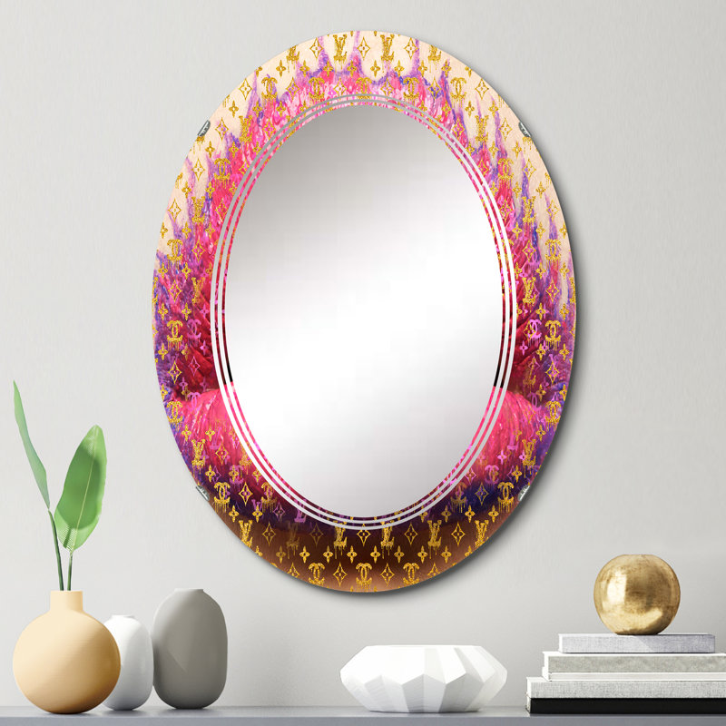 Racin Luscious Designer Lips I - Miroir mural Fashion Lips, 30 po x 20 po