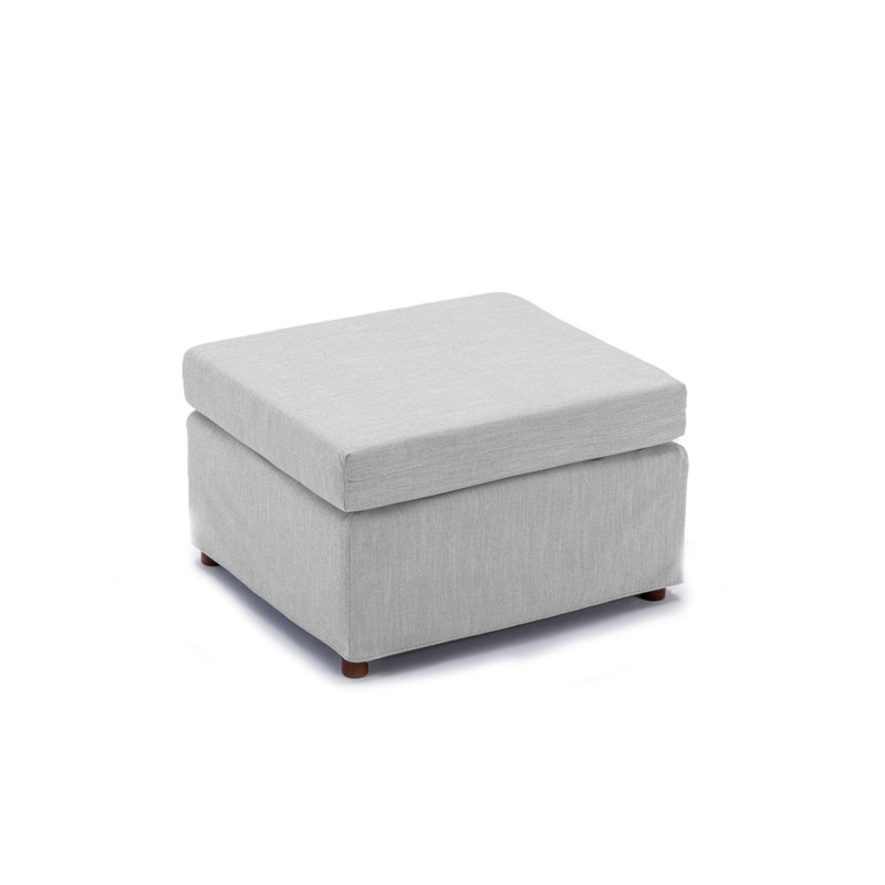 Canapé-lit modulaire polyvalent avec housses amovibles lavables et fabrication robuste, Gris clair