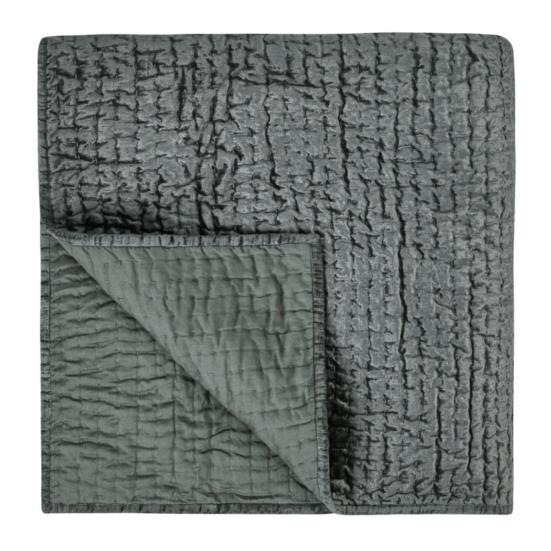 Velvet Quilt, Queen Quilt, Bay Green