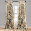 Ensemble de 2 panneaux de rideaux à motif floral East Urban Home-855401572