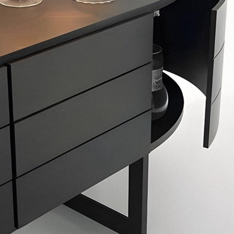 Buffet de salle à manger luxueux de style italien, H 35,43 po x l 55,12 po x P 15,75 po