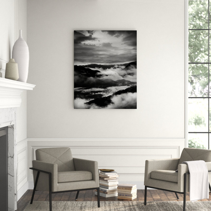 Deep Mountains Print by Sofia Fox, 50" H x 40" W, Glass Coat