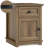 Vianet 24'' Tall End Table with Storage Drawer and Built-In Outlets-731881563
