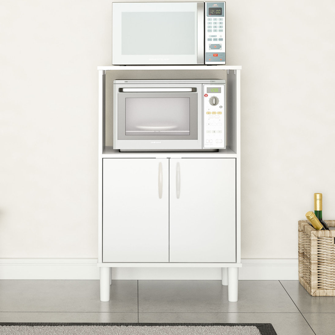 Boahaus LLC Boahaus Nantes Kitchen Cabinet, Two Doors, and 2 Shelves ...