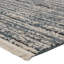Tapis rayé bleu / gris en polypropylène / polyester tissé à la machine-726386860