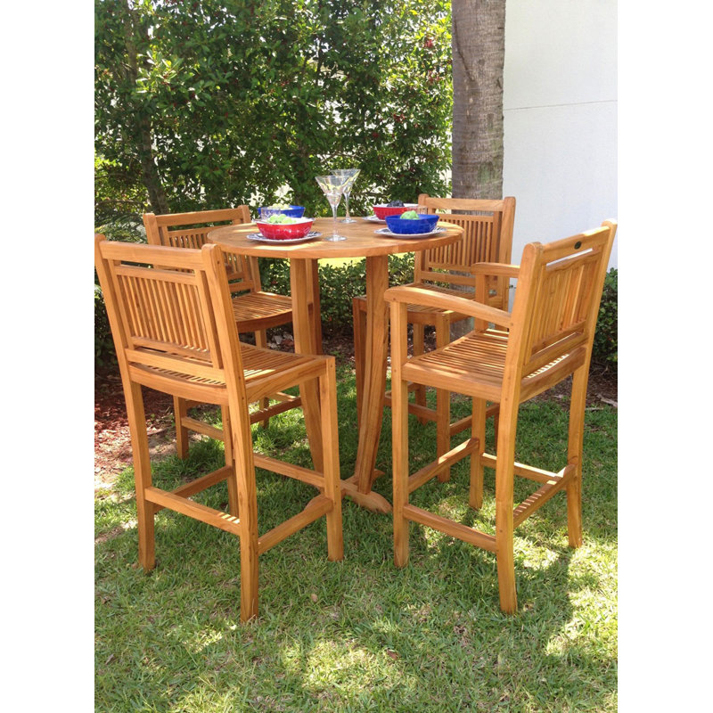 Maldives Outdoor Teak Bar Stool