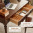 Nut-brown Rectangular Solid Wood desk-1344974951
