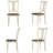 Aliou 6 - Person Four Leg Dining Set-1464850000-1464850001-1464850014