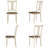 Aliou 6 - Person Four Leg Dining Set-1464850000-1464850014-1464850001
