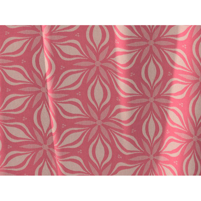 Dellview Retro Floret Eyelet Opaque Curtains, 145 W x 225 D cm, Pink/Rose