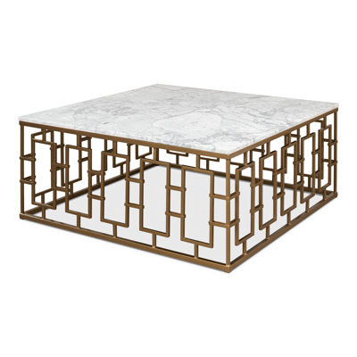 Brass Gate Solid Wood Coffee Table