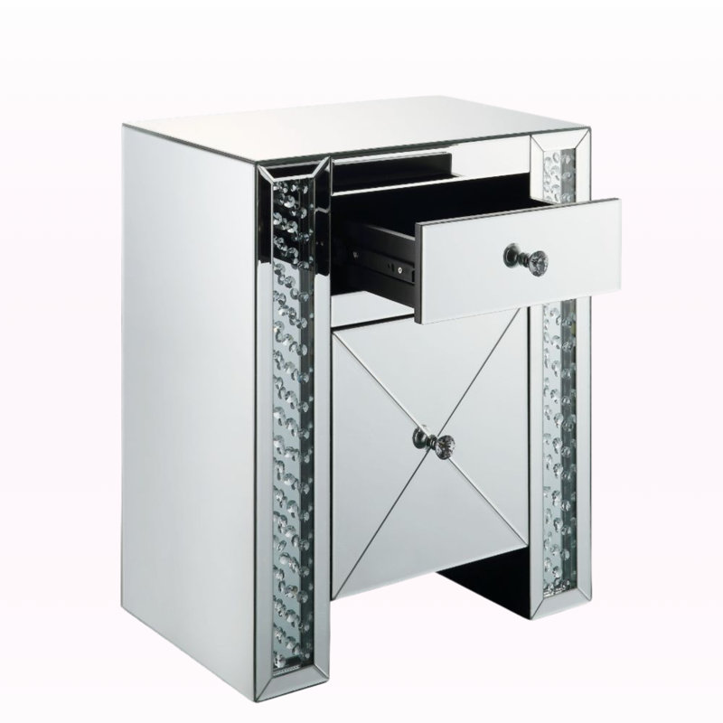 Table d'appoint en faux cristal Iridescence