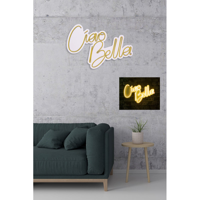 Bande d'éclairage flexible à DEL néon, 12 V x 17,7 x 0,8 po, jaune, 12 V CC | Système de suspension murale étanche IP67, 15,1 watts | Parfait pour la décoration intérieure, les fêtes et les solutions d'éclairage créatives