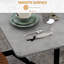 Mishea Mobile Drop Leaf Table with 6 Wheels & Brakes-1948013303