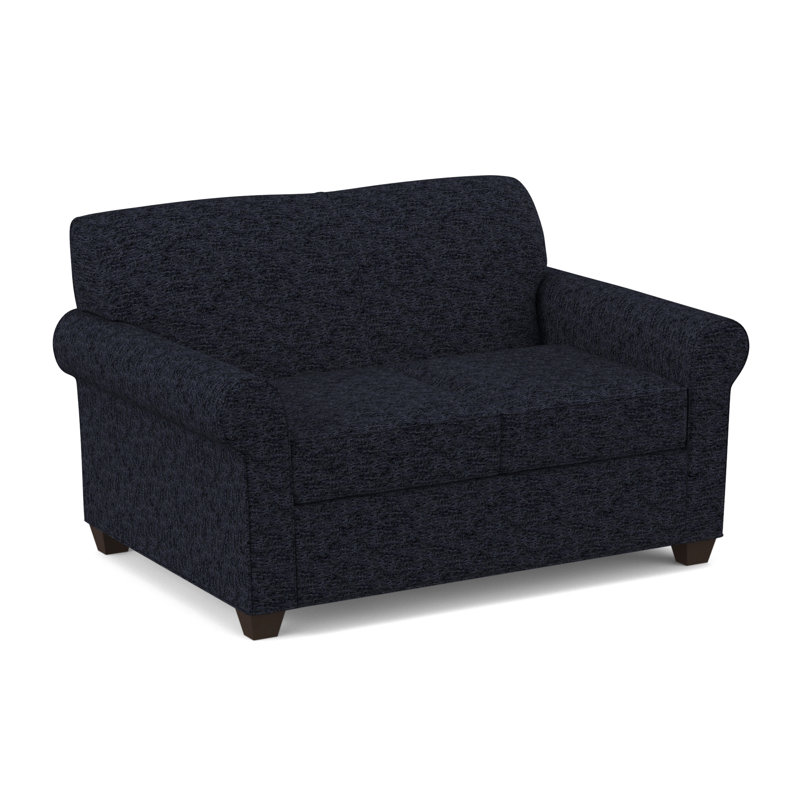 Finn 59" Rolled Arm Loveseat, Cafelle, Dorset Cherry