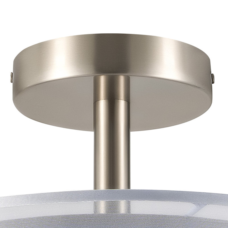 Plafonnier semi-encastré 3 lumières, Gris