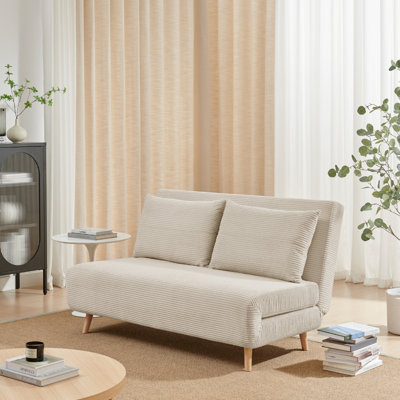 Berlyn 2 Seater Futon Sofa Bed - Luxury Simple Modern Folding Design