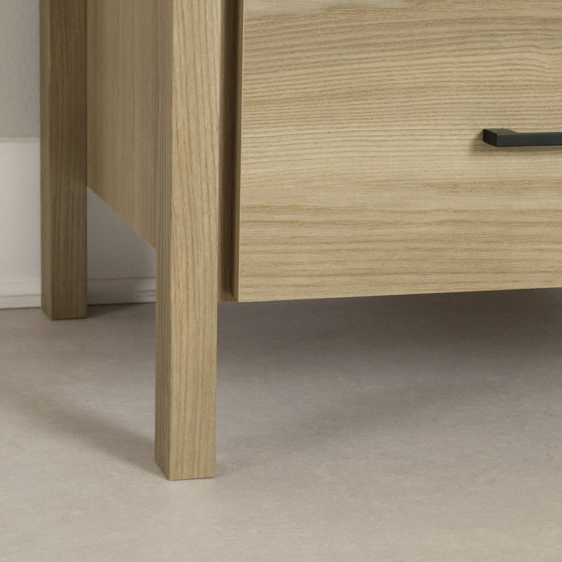Gravity 2 - Drawer Nightstand, Natural Ash