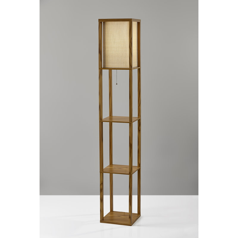 Lampe sur pied colonne 63 po Agilbert, Naturel