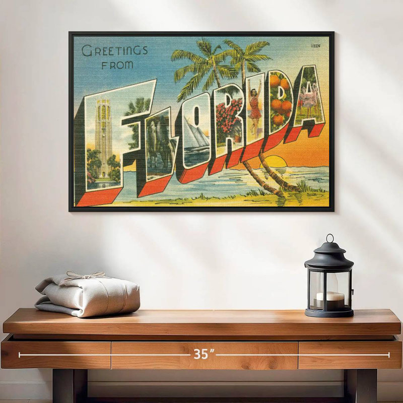Kavia Greetings From Florida, 17" H x 25" W