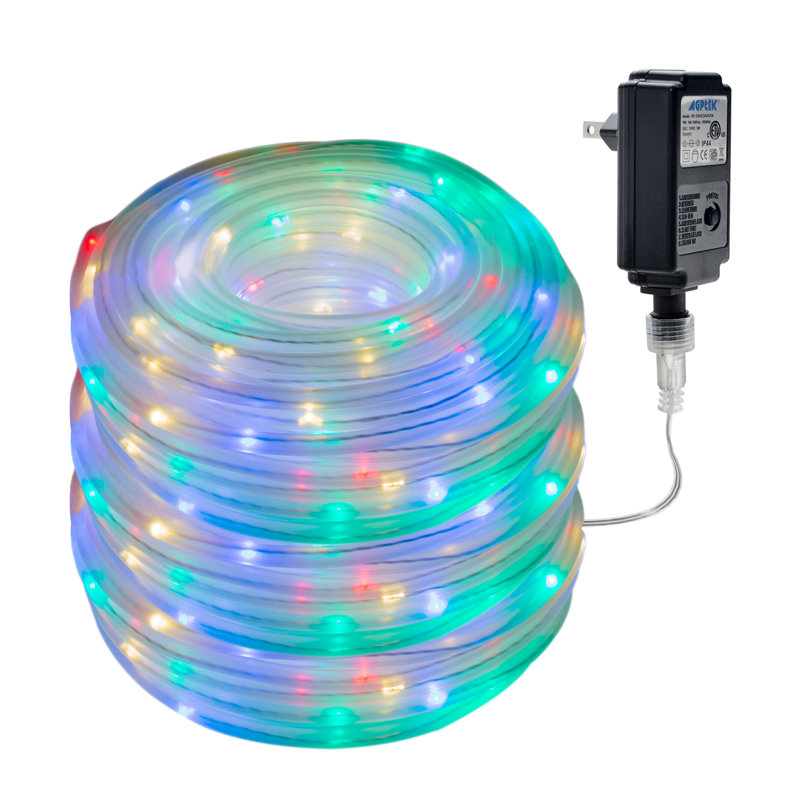 8 lumières de corde, Multicolore