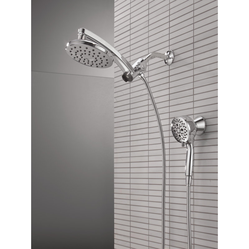 7-Setting PivotPro 3-in-1 Combination Shower Head with ProClean High Pressure Spray 1.75 GPM Chrome, Lumicoat® Chrome