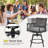 Jeilynn Metal Outdoor 25.5'' Counter Stool with Cushion