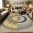 Ambesonne Sun and Moon High Density Long Fiber Poly Threads Decorative Area Rug Carpet-97177477