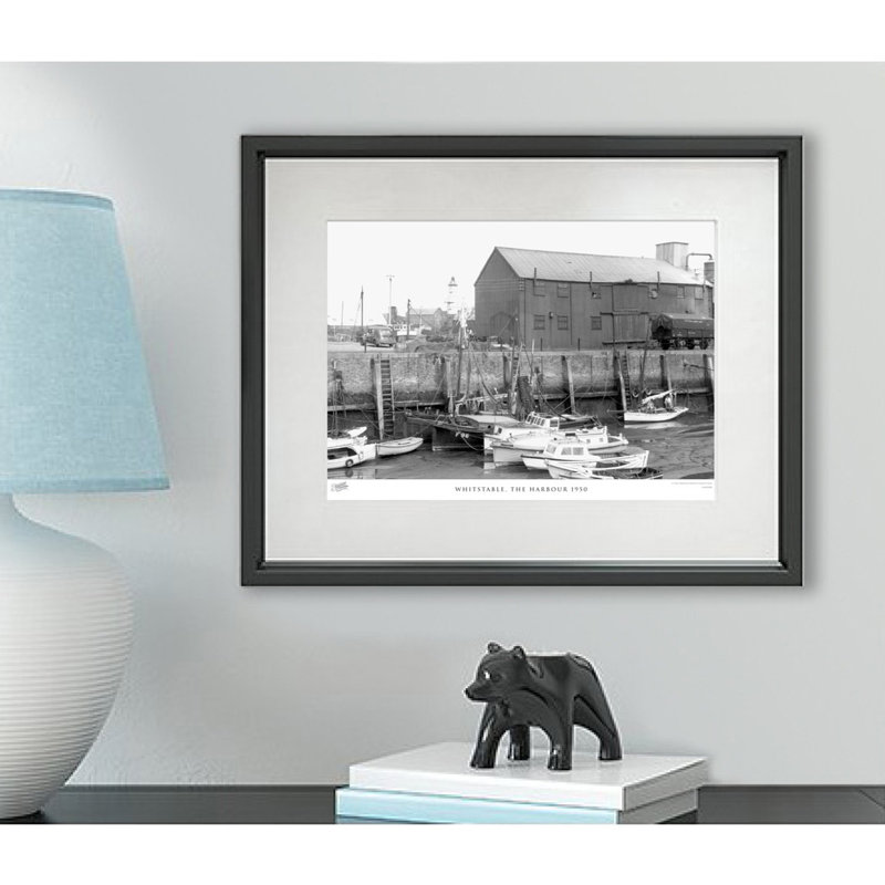 Whitstable, The Harbour 1950 by Francis Frith - Single Picture Frame Print, 40cm H x 50cm W x 2.3cm D