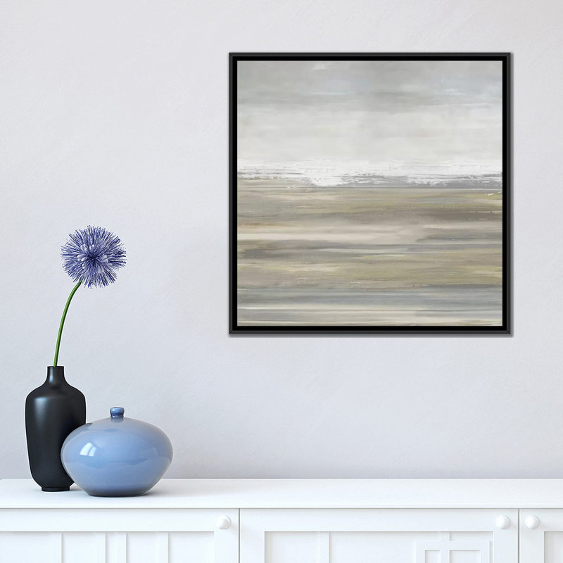 «Day by Day», reproduction d'art sur toile tendue, H 18 po x l 18 po x P 1,5 po, Toile avec cadre noir, Pas de tapis
