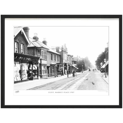 Fleet, Market Place 1907 by Francis Frith - Single Picture Frame Print