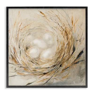 Abstract Baby Bird Egg Nest Countryside Animals - Painting
