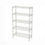 Étagères grillagées robustes à 5 niveaux réglables - supports de rangement en métal résistant à la rouille pour la cuisine, le garage, la salle de bain et le garde-manger (P 29,53 po x l 13,78 po x H 59,06 po)-1932864240
