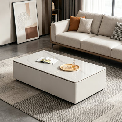 Simple Wood Coffee Table With Drawer