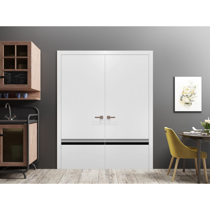 Finition en bois massif manufacturé, Satin blanc, 36 po x 96 po