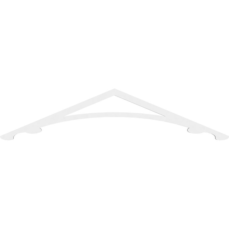 Pignon en PVC de qualité architecturale Legacy, H 15 po x l 60 po x P 1 po, 5 / 12