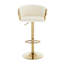 Tabouret tournant à hauteur réglable avec structure en métal-109264316