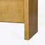 Buffet 60 po à 4 portes, placage en bois massif minimaliste moderne avec tablette ouverte, grain de bois naturel, console de rangement de grande capacité pour le salon, le couloir, la salle à manger (noir / naturel)