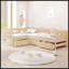 Lit plateforme simple en L avec trois tiroirs de rangement-1789526168