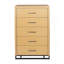 Commode à 5 tiroirs pour l'organisation et la décoration de la chambre à coucher-143368234