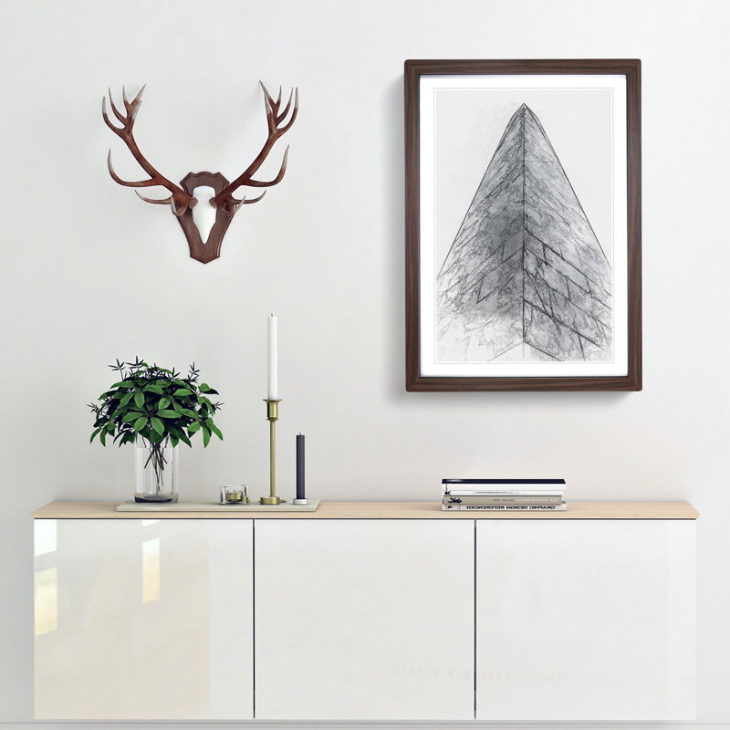 Sketching the Architecture Vol.41 - Picture Frame Drawing Print, Walnut Framed, 36cm H x 27cm W x 2cm D