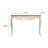 43.3-Inch White Rectangular Wooden Sofa Table – Featuring Unique Artisan Carvings