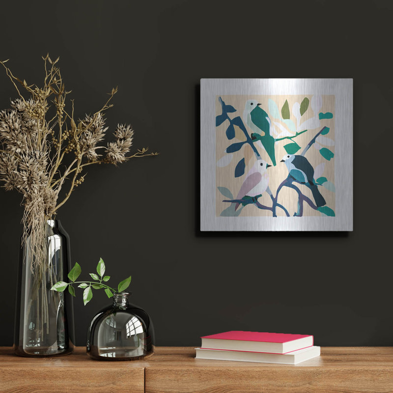 Art mural en métal Winston Porter «Spring Melody» par Svetlana Aleynikova, H 12 po x l 12 po